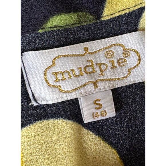 Mud Pie 🍋 Lana Flounce Dress 🍋 Navy Blue Yellow Lemons 🍋 Size SMALL 4-6 - Picture 10 of 11